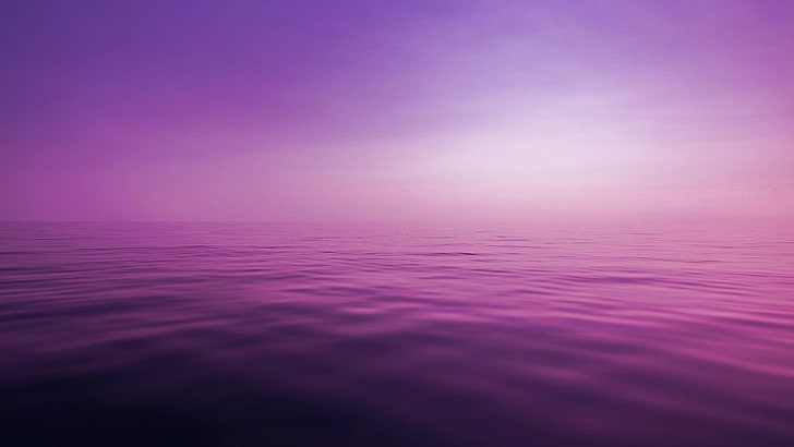 Calm sea with colour effects, HD wallpaper