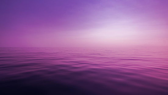 Calm sea with colour effects, HD wallpaper HD wallpaper