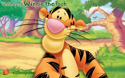 Karakter Tigger Dalam Kartun Winnie The Pooh Walt Disney Desktop Hd Wallpaper 1920 × 1200, Wallpaper HD HD wallpaper