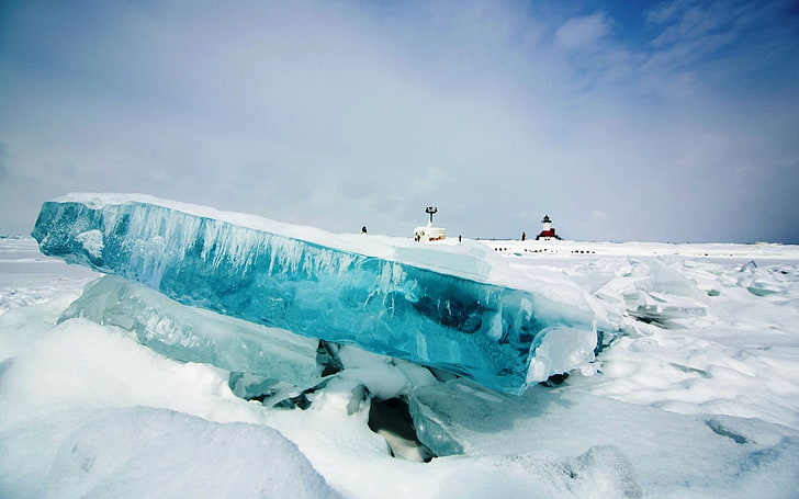 น้ำแข็งธรรมชาติภูมิทัศน์หิมะ, วอลล์เปเปอร์ HD