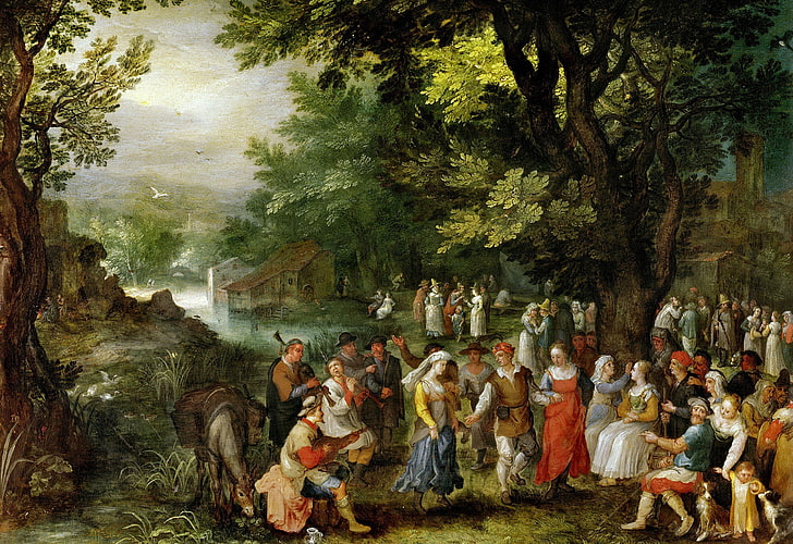 resim, Düğün, tür, Jan Brueghel yaşlı, HD masaüstü duvar kağıdı
