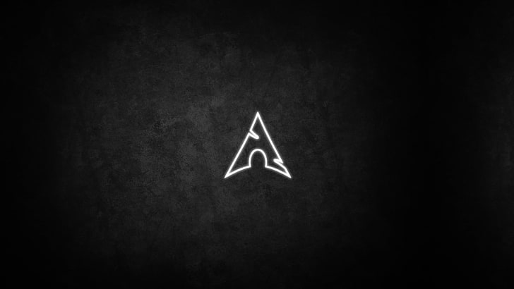 sfondo nero con sovrapposizione di testo, Arch Linux, Sfondo HD
