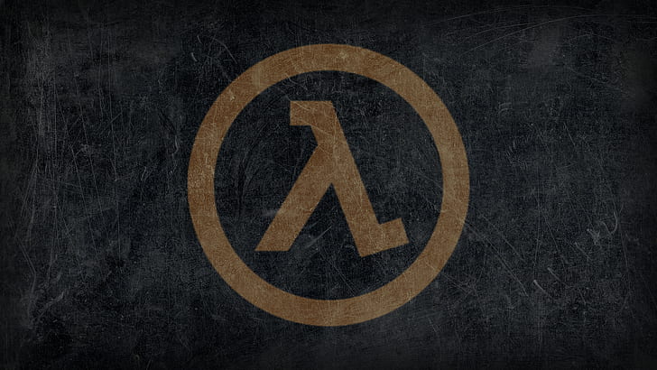стена, тъмно, текстура, драскотини, Half-Life, лого, HD тапет