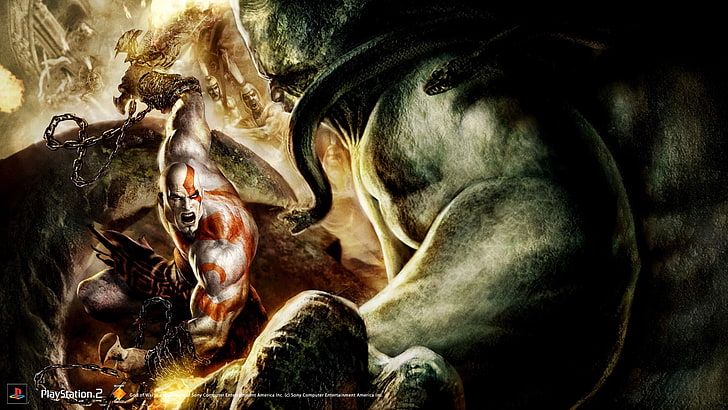 God of God of Wallpaper Обои Видеоигры God of War HD Искусство, Бог, война, из, PS2, HD обои