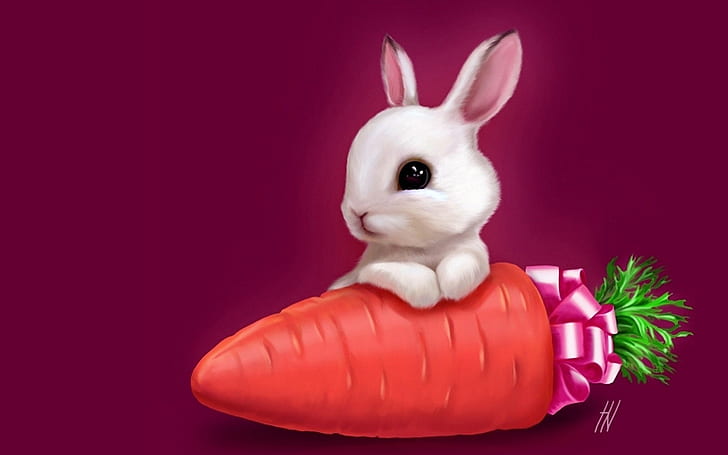 กระต่ายวาดรูปแครอทหวาน, วอลล์เปเปอร์ HD