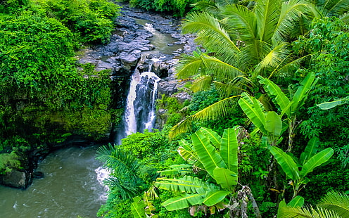 Hidden Watergfall-Tegenungan Waterfall-Ubud-Indonesia-Desktop HD Wallpaper For PC-Tablet And Mobile Download-2560×1600, HD wallpaper HD wallpaper