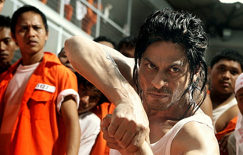 Shahrukh Khan Hairstyle In Don 2, Sharukh Khan, filmer, Bollywood-filmer, HD tapet HD wallpaper