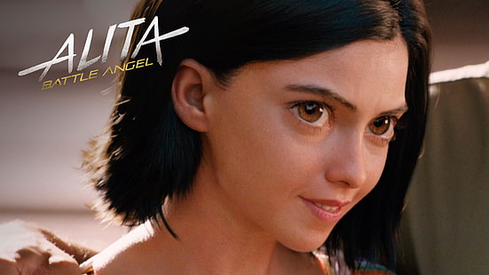 Película, Alita: Battle Angel, Alita (Alita: Battle Angel), cabello negro, cabello castaño, Fondo de pantalla HD HD wallpaper