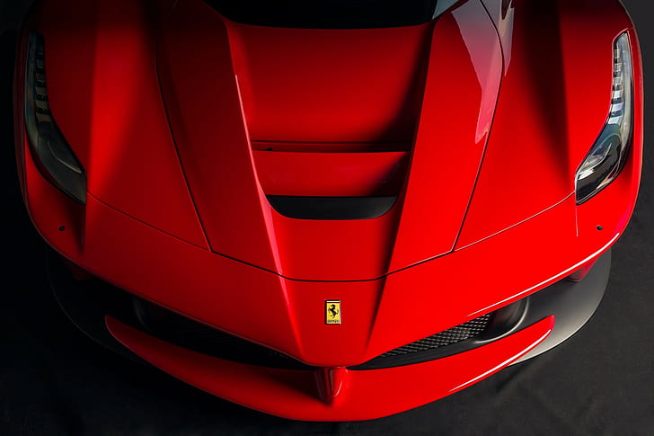 mobil, Mobil Super, Ferrari, Ferrari LaFerrari, kendaraan depan, Wallpaper HD