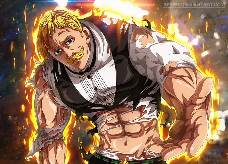 Anime, The Seven Deadly Sins, Blonde, Escanor (The Seven Deadly Sins), Tapety HD