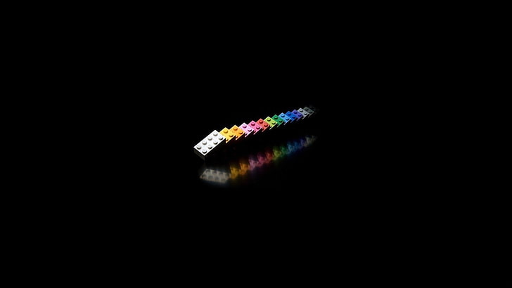 lego minimalis multicolor latar belakang hitam 1920x1080 Seni Minimalis HD Seni, lego, minimalis, Wallpaper HD