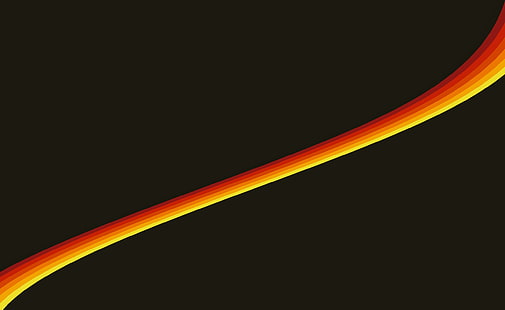Yellow Orange Lines, yellow and red light wallpaper, Aero, Black, Orange, Lines, Yellow, HD wallpaper HD wallpaper