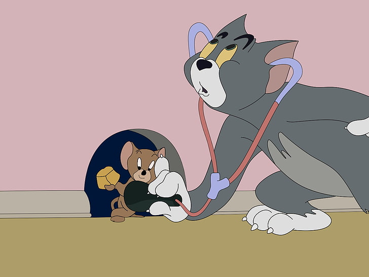 Sea científico en su enfoque, Tom y Jerry, dibujos animados, dibujos animados, tomcat, Fondo de pantalla HD