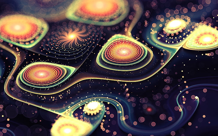 psychedelic, trippy, abstract, 3D Abstract, digital art, HD wallpaper