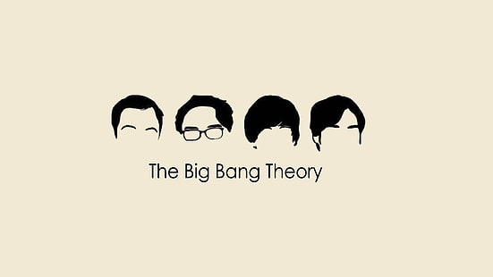 Big Bang Theory-logotypen, Big Bang-teorin, skådespelare, Leonard, Raj, Howard, Sheldon, HD tapet HD wallpaper