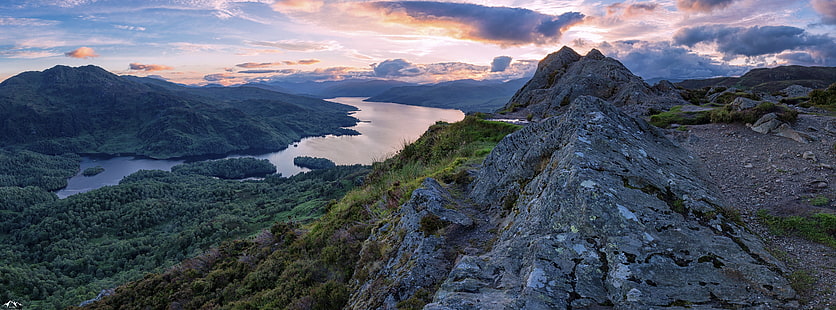 Viewpoint Photography, green mountain, Nature, Mountains, View, Travel, Beautiful, Landscape, Scenery, Mountain, Lake, Scene, Photography, Scotland, Outdoor, Wilderness, Panoramic, Photo, England, panorama, Vacation, Loch, Scottish, places , wizyta, punkt widokowy, canon6d, trossachs, benaan, benvenue, katrine, lochkatrine, Ben Venue, Ben Aan, Tapety HD HD wallpaper