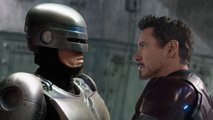 super-herói, RoboCop, Homem de Ferro, HD papel de parede