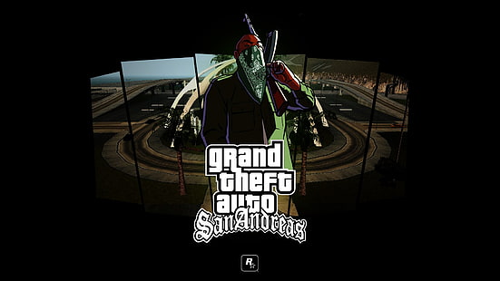 Grand Theft Auto San Andreas, Permainan Rockstar, permainan video, PlayStation 2, Wallpaper HD HD wallpaper