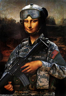 militar mona lisa 1032x1502 Aeronave Militar HD Art, Militar, Mona Lisa, Fondo de pantalla HD HD wallpaper