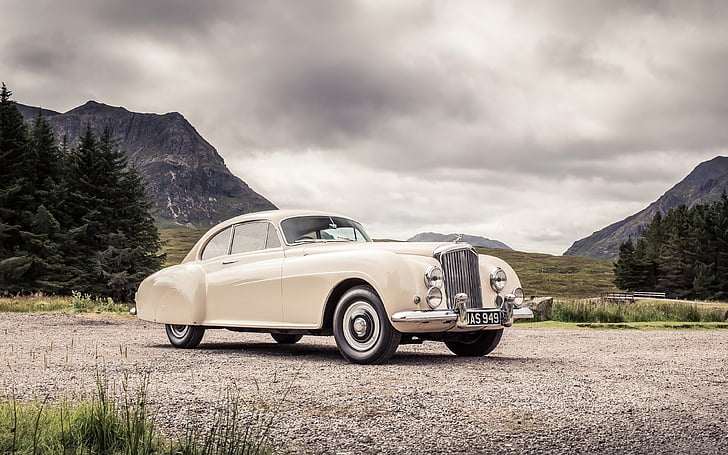 1952, auto, automobile, bentley, car, continental, luxury, r-type, retro, vehicle, vintage, HD wallpaper