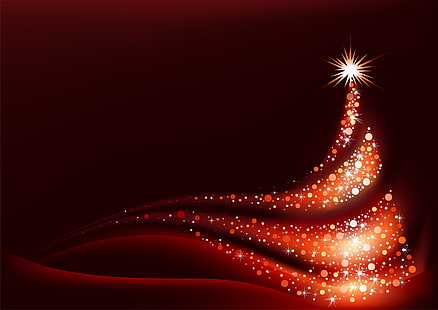 фоновое изображение темы рождественского дерева 4k, HD обои HD wallpaper