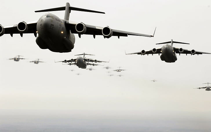 Flugzeug, C-17 Globmaster, Militär, Luftwaffe, Boeing C-17 Globemaster III, HD-Hintergrundbild