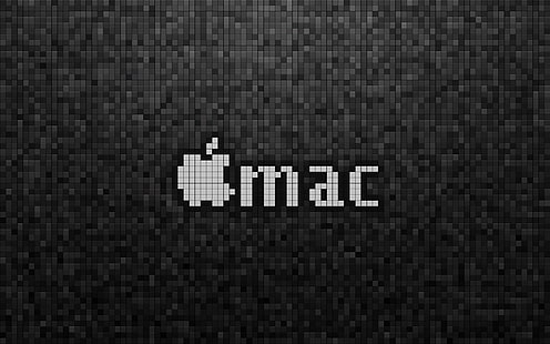 Logo Apple Mac, mac, imac, pomme, pixels, Fond d'écran HD HD wallpaper