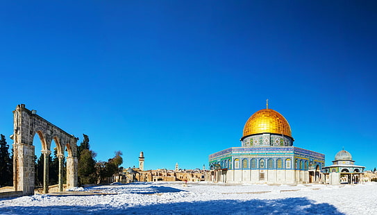 Agama, Kubah Batu, Kubah, Israel, Yerusalem, Kuil, Wallpaper HD HD wallpaper
