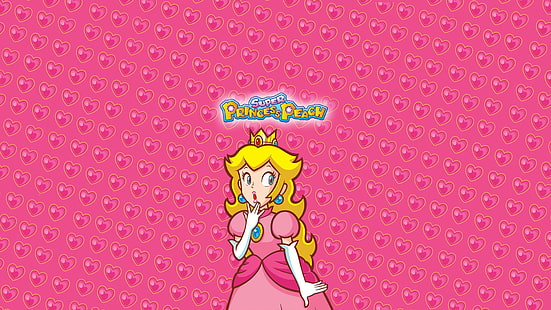 Princess Peach Pink Mario HD, วิดีโอเกม, ชมพู, มาริโอ, เจ้าหญิง, พีช, วอลล์เปเปอร์ HD HD wallpaper