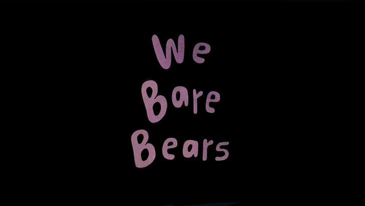 Cartoon, text, We Bare Bears, HD wallpaper