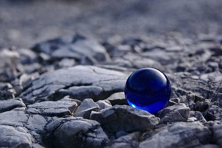 incline a fotografia de lente de mudança de bola de mármore azul, mármore azul, rochoso, terreno, incline a lente de mudança, fotografia, bola, mármore azul, rochas de mármore, esfera, azul, natureza, HD papel de parede