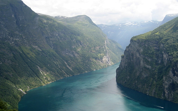Natur, Landschaft, Fjord, Norwegen, Berge, HD-Hintergrundbild