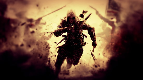 Fondo de pantalla de Assassin's Creed, Assassin's Creed, videojuegos, Hacha, flechas, Fondo de pantalla HD HD wallpaper