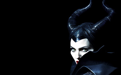 Maleficent, Angelina jolie, Face, HD wallpaper HD wallpaper