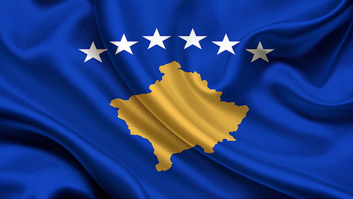 Flagge, Republik, Kosovo, HD-Hintergrundbild