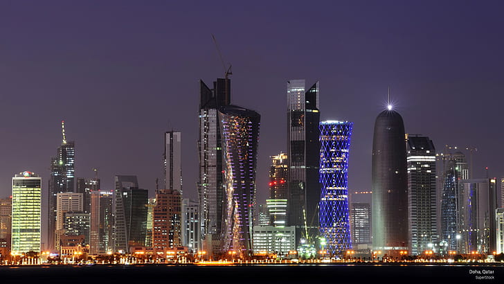 Doha, Qatar, Architecture, HD wallpaper
