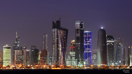 Doha, Catar, Arquitetura, HD papel de parede HD wallpaper