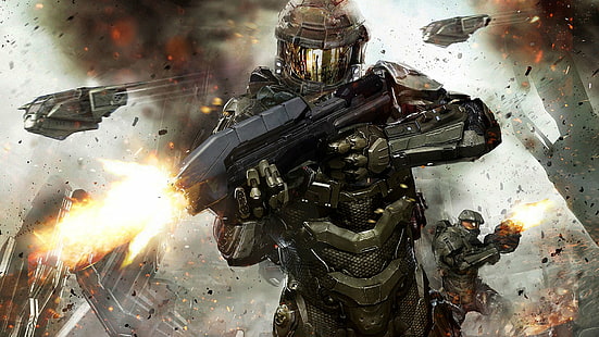 Halo, Halo 4, видеоигры, спартанцы, Master Chief, HD обои HD wallpaper
