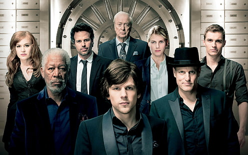 Now You See Me, Movie, now you see me 2 characters, Now You See Me, Morgan man, Jesse Eisenberg, Woody Harrelson, Isla Fisher, Mark Ruffalo, Melanie Laurent (Mélanie Laurent), Melanie Laurent, Dave Franco, Michael Caine, HD tapet HD wallpaper