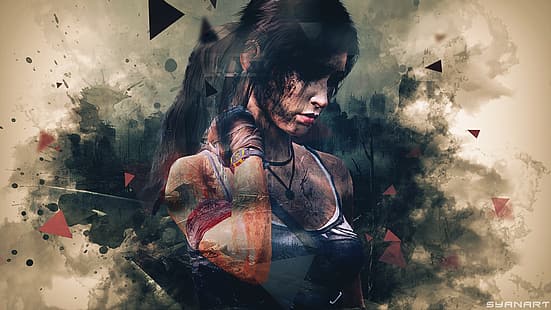 Лара Крофт (Tomb Raider), Tomb Raider: 15-годишен празник, Tomb Raider (2013), Tomb Raider II: С участието на Лара Крофт, Tomb Raider IV: Последното откровение, Tomb Raider: Ъгълът на мрака, изкуство на видеоигри, видео игра момичета, HD тапет HD wallpaper
