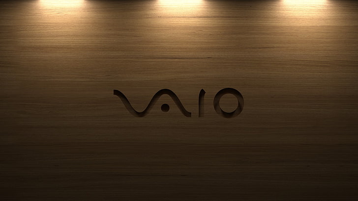 Logo Sony Vaio, drzewo, tekstura, Sony, Vaio, Tapety HD