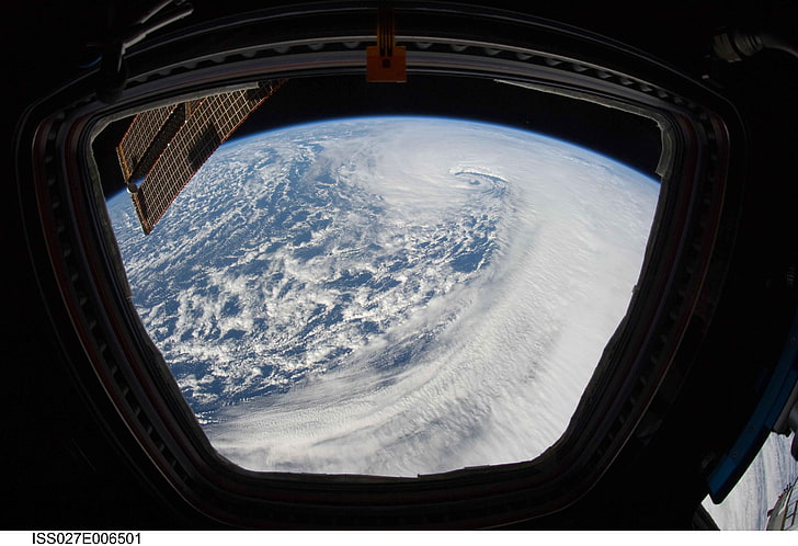 الأرض والفضاء ومحطة الفضاء، خلفية HD