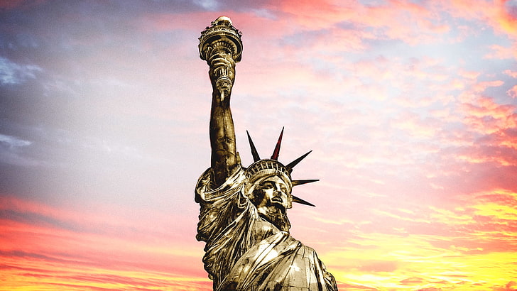 wolność, statua, Statua Wolności, Tapety HD