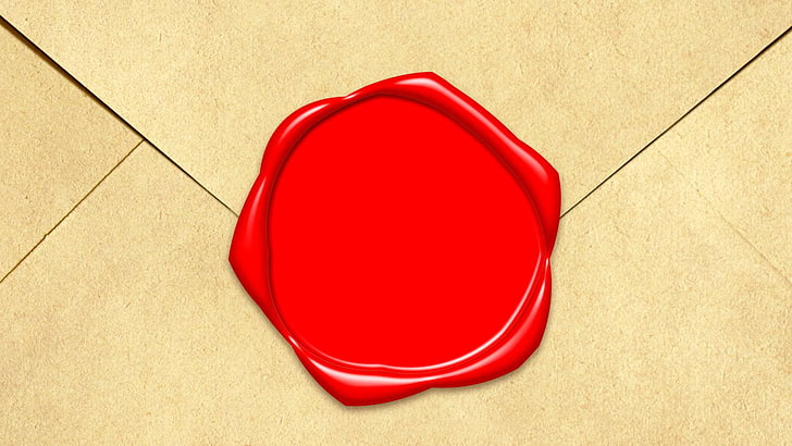 envelope, envelope with stamp, red, stamp, HD wallpaper