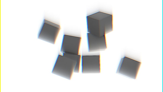 черный и коричневый деревянный кубик органайзер, куб, HD обои HD wallpaper