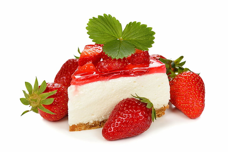 Food, Cake, Berry, Dessert, Strawberry, Sweets, HD wallpaper