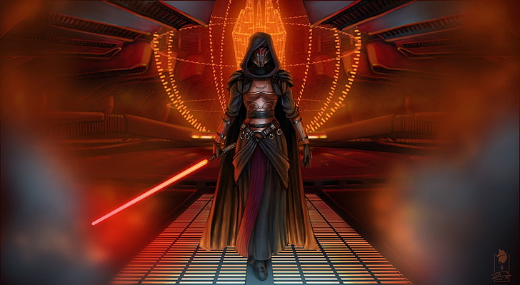 Darth Revan - Star Wars KOTOR, ilustração do personagem Star Wars, Jogos, Guerra nas Estrelas, HD papel de parede