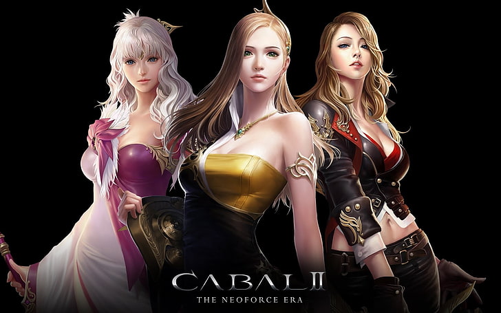 cabal, видео игри, аниме момичета, големи цици, Cabal II, фентъзи момиче, HD тапет