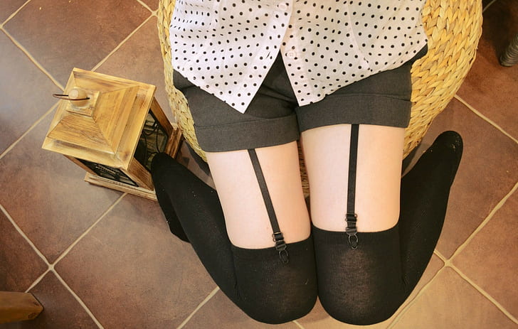 kaki, zettai ryouiki, wanita, paha, celana pendek, Wallpaper HD