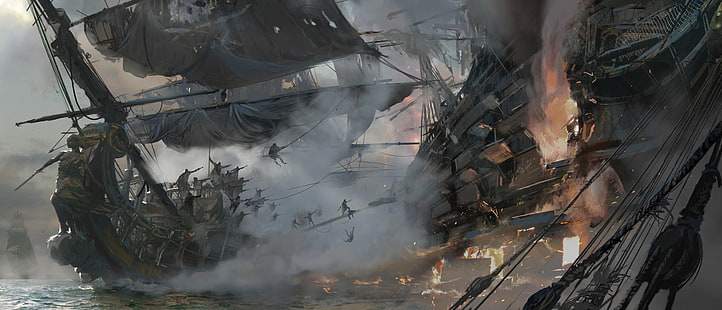 Videogioco, Skull and Bones, Pirate Ship, Sfondo HD HD wallpaper